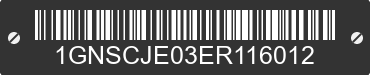 2014 CHEVROLET Suburban 1GNSCJE03ER116012 VIN decoded