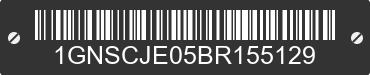 2011 CHEVROLET Suburban 1GNSCJE05BR155129 VIN decoded
