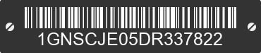 2013 CHEVROLET Suburban 1GNSCJE05DR337822 VIN decoded