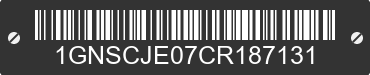 2012 CHEVROLET Suburban 1GNSCJE07CR187131 VIN decoded