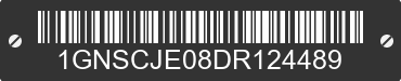2013 CHEVROLET Suburban 1GNSCJE08DR124489 VIN decoded