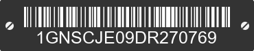 2013 CHEVROLET Suburban 1GNSCJE09DR270769 VIN decoded