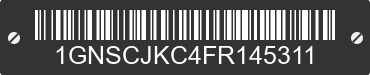 2015 CHEVROLET Suburban 1GNSCJKC4FR145311 VIN decoded