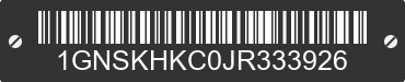 2018 CHEVROLET Suburban 1GNSKHKC0JR333926 VIN decoded