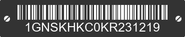 2019 CHEVROLET Suburban 1GNSKHKC0KR231219 VIN decoded