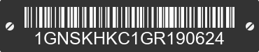 2016 CHEVROLET Suburban 1GNSKHKC1GR190624 VIN decoded