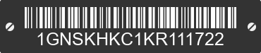 2019 CHEVROLET Suburban 1GNSKHKC1KR111722 VIN decoded