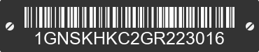 2016 CHEVROLET Suburban 1GNSKHKC2GR223016 VIN decoded