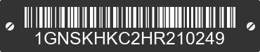 2017 CHEVROLET Suburban 1GNSKHKC2HR210249 VIN decoded