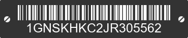 2018 CHEVROLET Suburban 1GNSKHKC2JR305562 VIN decoded