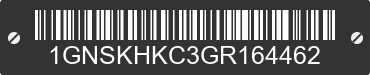 2016 CHEVROLET Suburban 1GNSKHKC3GR164462 VIN decoded