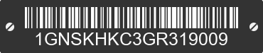 2016 CHEVROLET Suburban 1GNSKHKC3GR319009 VIN decoded