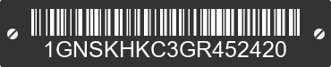2016 CHEVROLET Suburban 1GNSKHKC3GR452420 VIN decoded