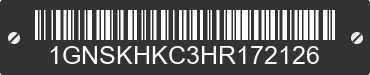 2017 CHEVROLET Suburban 1GNSKHKC3HR172126 VIN decoded