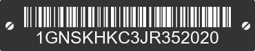 2018 CHEVROLET Suburban 1GNSKHKC3JR352020 VIN decoded