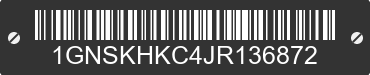 2018 CHEVROLET Suburban 1GNSKHKC4JR136872 VIN decoded