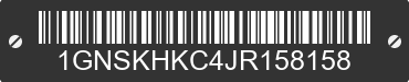 2018 CHEVROLET Suburban 1GNSKHKC4JR158158 VIN decoded