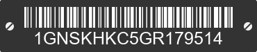 2016 CHEVROLET Suburban 1GNSKHKC5GR179514 VIN decoded