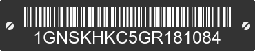 2016 CHEVROLET Suburban 1GNSKHKC5GR181084 VIN decoded
