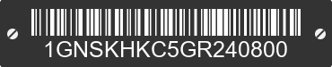 2016 CHEVROLET Suburban 1GNSKHKC5GR240800 VIN decoded
