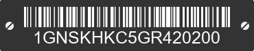 2016 CHEVROLET Suburban 1GNSKHKC5GR420200 VIN decoded