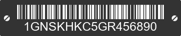 2016 CHEVROLET Suburban 1GNSKHKC5GR456890 VIN decoded