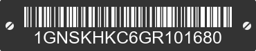 2016 CHEVROLET Suburban 1GNSKHKC6GR101680 VIN decoded