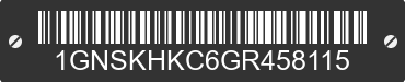 2016 CHEVROLET Suburban 1GNSKHKC6GR458115 VIN decoded