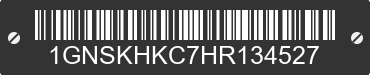 2017 CHEVROLET Suburban 1GNSKHKC7HR134527 VIN decoded