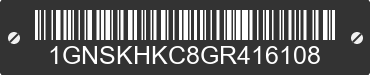2016 CHEVROLET Suburban 1GNSKHKC8GR416108 VIN decoded