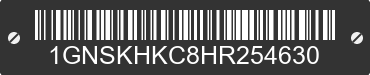 2017 CHEVROLET Suburban 1GNSKHKC8HR254630 VIN decoded
