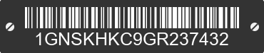 2016 CHEVROLET Suburban 1GNSKHKC9GR237432 VIN decoded