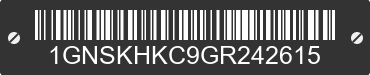 2016 CHEVROLET Suburban 1GNSKHKC9GR242615 VIN decoded