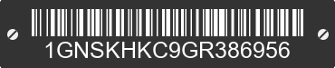 2016 CHEVROLET Suburban 1GNSKHKC9GR386956 VIN decoded