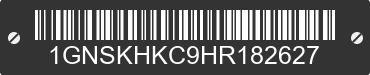 2017 CHEVROLET Suburban 1GNSKHKC9HR182627 VIN decoded