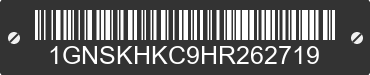 2017 CHEVROLET Suburban 1GNSKHKC9HR262719 VIN decoded