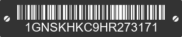 2017 CHEVROLET Suburban 1GNSKHKC9HR273171 VIN decoded