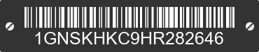 2017 CHEVROLET Suburban 1GNSKHKC9HR282646 VIN decoded