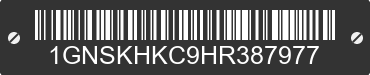 2017 CHEVROLET Suburban 1GNSKHKC9HR387977 VIN decoded