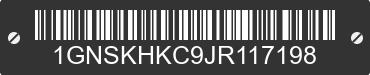 2018 CHEVROLET Suburban 1GNSKHKC9JR117198 VIN decoded