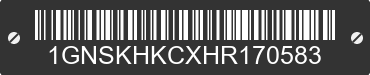 2017 CHEVROLET Suburban 1GNSKHKCXHR170583 VIN decoded