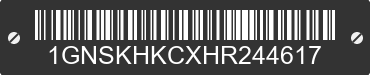 2017 CHEVROLET Suburban 1GNSKHKCXHR244617 VIN decoded