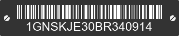 2011 CHEVROLET Suburban 1GNSKJE30BR340914 VIN decoded