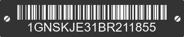 2011 CHEVROLET Suburban 1GNSKJE31BR211855 VIN decoded