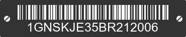 2011 CHEVROLET Suburban 1GNSKJE35BR212006 VIN decoded