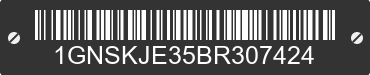 2011 CHEVROLET Suburban 1GNSKJE35BR307424 VIN decoded