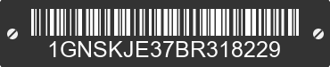 2011 CHEVROLET Suburban 1GNSKJE37BR318229 VIN decoded