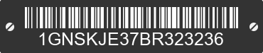 2011 CHEVROLET Suburban 1GNSKJE37BR323236 VIN decoded