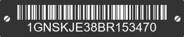 2011 CHEVROLET Suburban 1GNSKJE38BR153470 VIN decoded