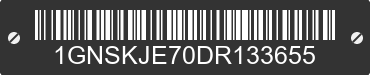 2013 CHEVROLET Suburban 1GNSKJE70DR133655 VIN decoded